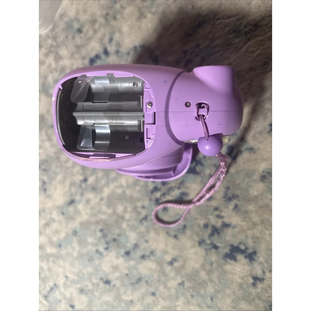 Fujifilm Instax Mini 7+ Instant Film Camera Purple w/ Wrist Strap Tested EUC